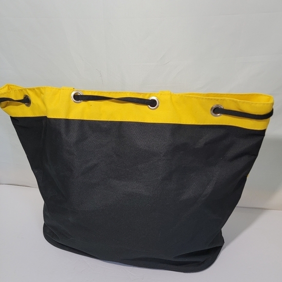 Island Bahama Dreams NIKE FREEPORT BAHAMAS Black/Yellow Canvas Tote Bag Size L - Picture 4 of 11